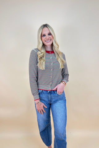 The First Impression Contrast Cardigan