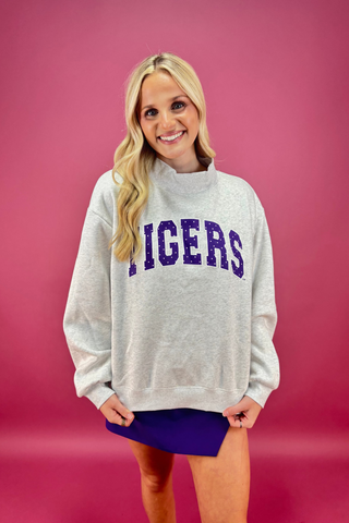 The Tiger Varsity Dot Pullover