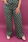 Olive Polka Dot