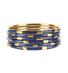 BuDhaGirl Navy Veda Bangles-Set of 6