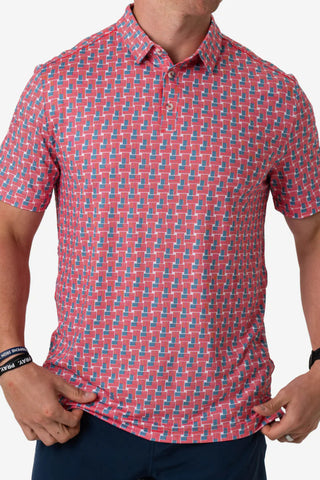 Burlebo American Flag Performance Polo