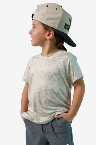 Burlebo Youth Tee-Digi Camo Ivory