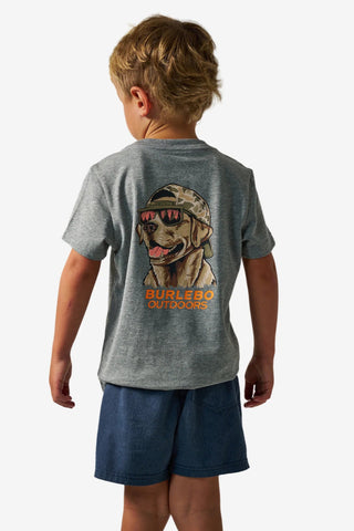 Burlebo Youth Tee-Mallard Camo Dog