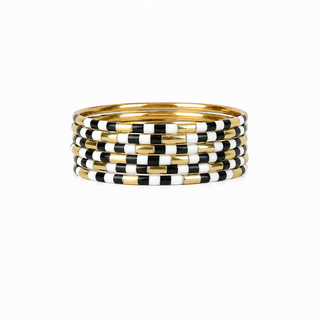 BuDhaGirl Black Veda Bangles-Set of 6