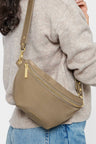 Nylon Luxe Belt Bag Taupe