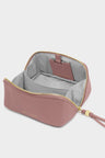 Fold Out- Mirror Make Up Bag Deep Rose