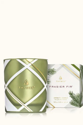 Frasier Fir Frosted Plaid Candle