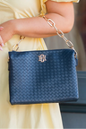 Ariana Crossbody Woven Navy